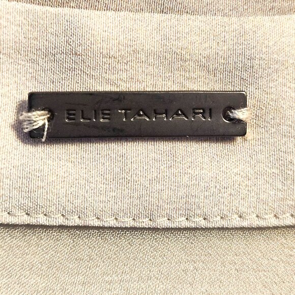 Elie Tahari Women’s Silk Asymmetric Top S – Quiet Luxury Artwear Minimalist - Picture 5 of 13